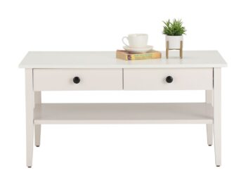 The Chic Chic Ltd HSUYWN Coffee Table White Particle Board