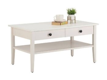 The Chicchic HSUYWN Coffee Table White Particle Board